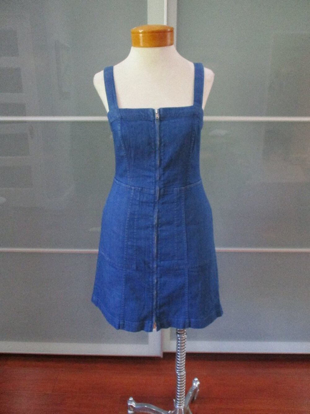 Club Monaco Tank Style Denim Square Neck Shift Dress